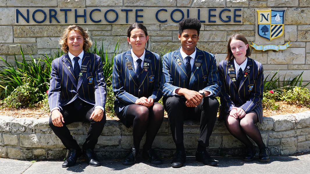 Northcote College - Head and deputy head students