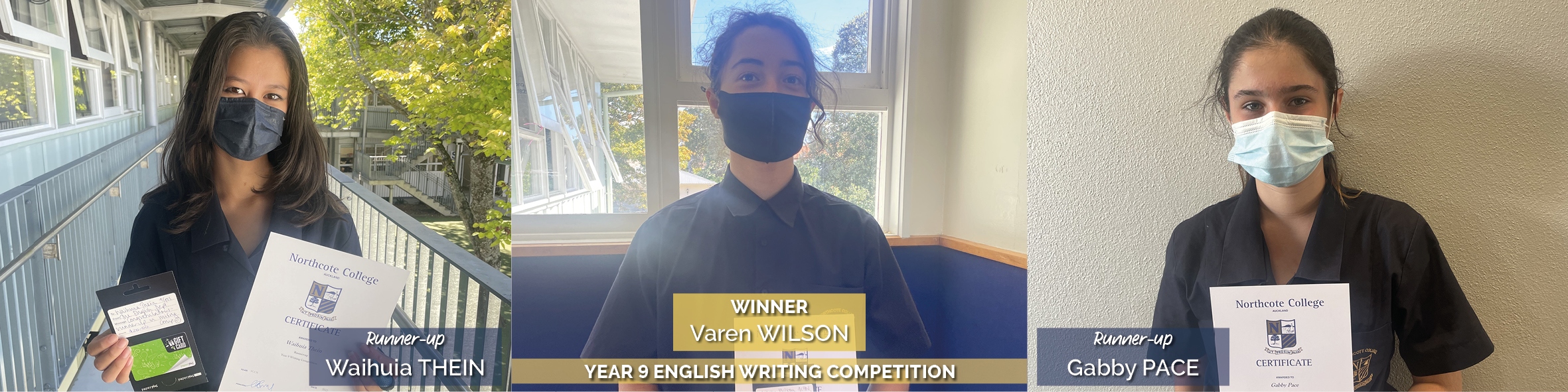 Year 9 writing contest winners 