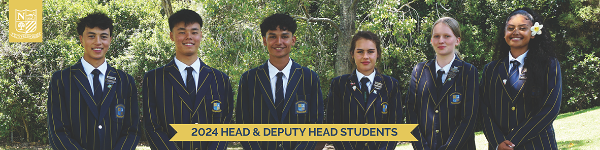 Northcote College 2024 Head & Deputy Head Students 