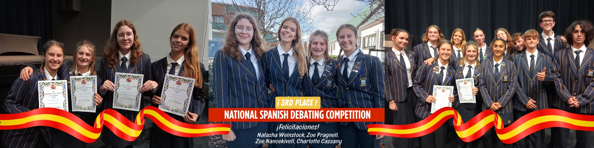 NC 3rd in NZ spanish debating 