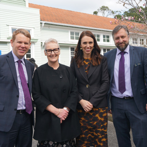 prime minister jacinda ardern visits