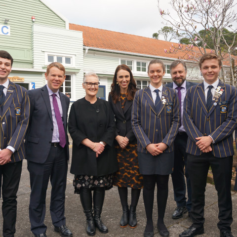 prime minister jacinda ardern visits