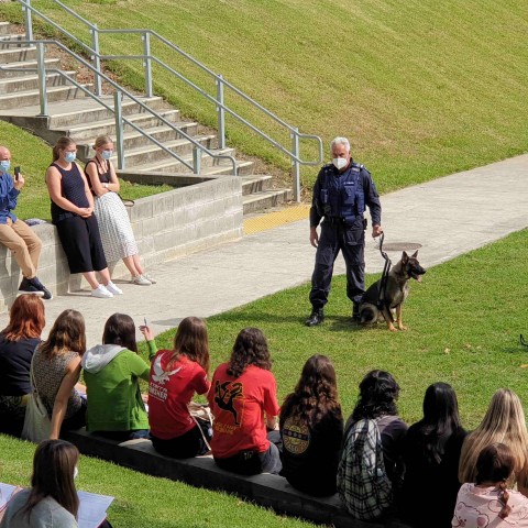 2022 T1 wk 04 police dog visit