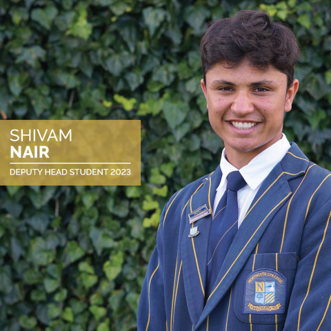 2023 deputy head student shivam nair