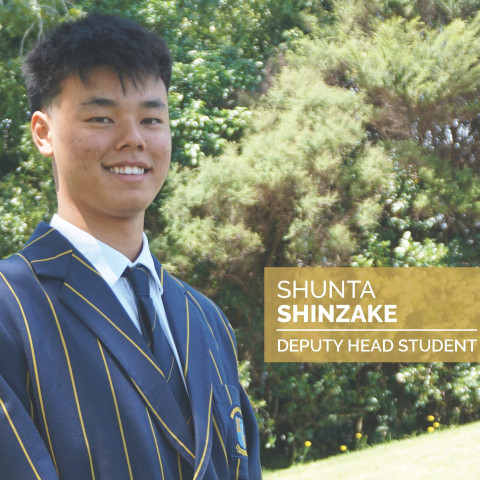Northcote College 2024 Deputy Head Student Shunta Shinzake 