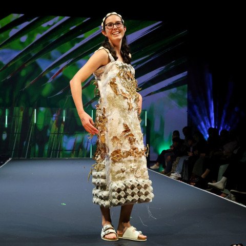 "Beachside" - Designer: Laura Edney Model: Sierra Carruthers