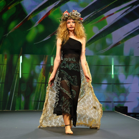 "If Nature could Talk" - Designers: Tyla Jenkins, Tayla Flowerday Model: Tyla Jenkins