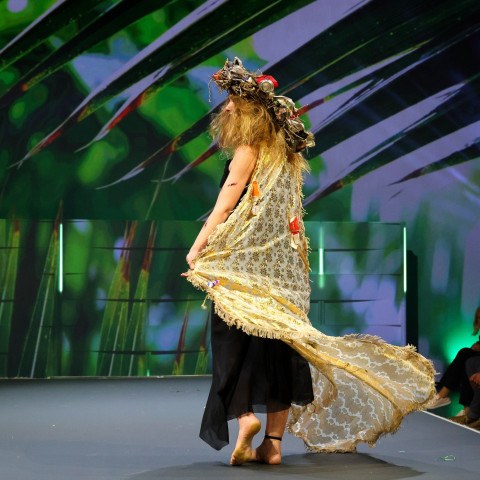 "If Nature could Talk" - Designers: Tyla Jenkins, Tayla Flowerday Model: Tyla Jenkins