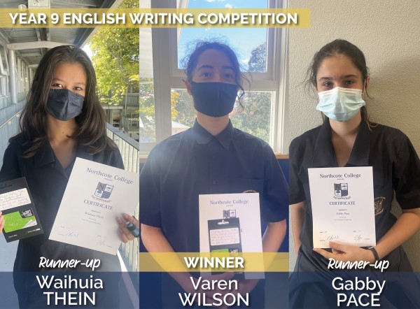 Year 9 writing contest winners 