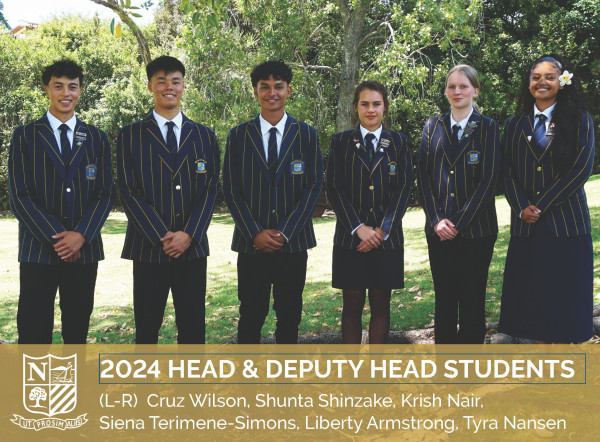 Northcote College 2024 head & deputy head students