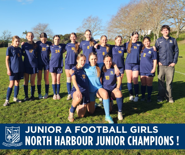 2025 T3 wk 05 jnr A girls football - Nth Hbr Champions 