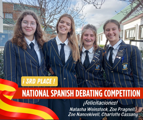 NC 3rd in NZ spanish debating 2026