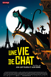 a cat in paris poster
