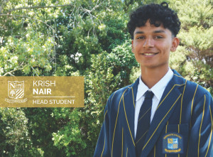 Northcote College 2023 head student Krish Nair
