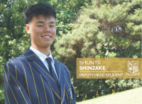 Northcote College deputy head student Shunta Shinzake